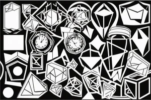 Cube dislocated tattoo idea
