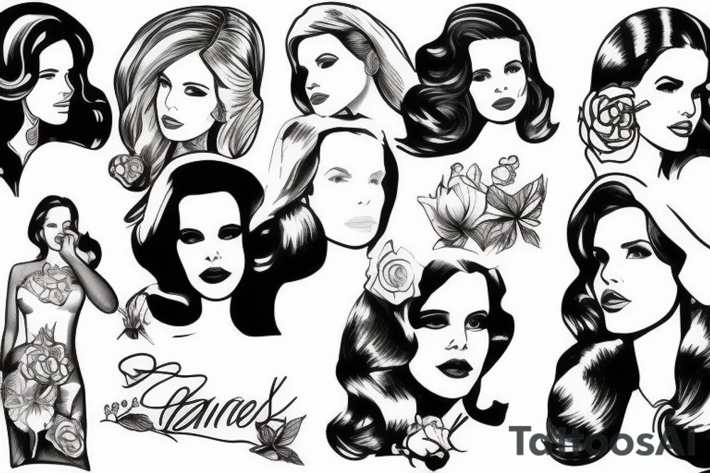 Lana del Rey tattoo idea