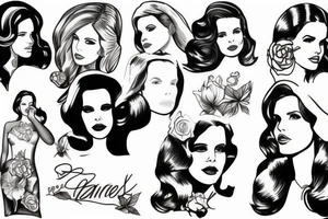 Lana del Rey tattoo idea