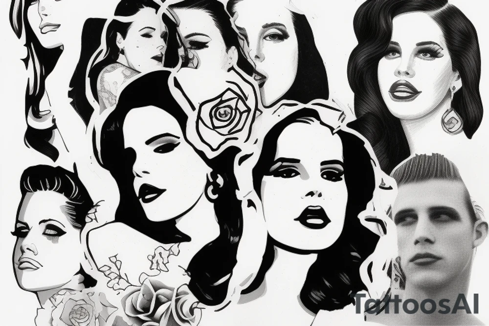 Lana del Rey tattoo idea