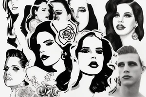 Lana del Rey tattoo idea