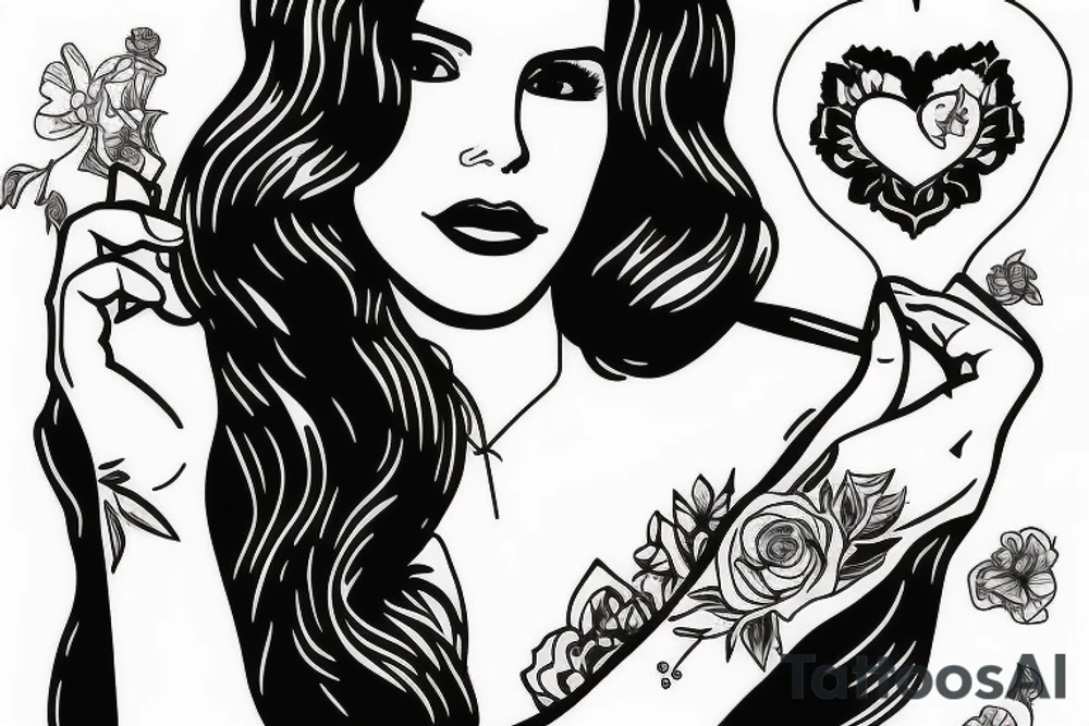 Lana del Rey tattoo idea