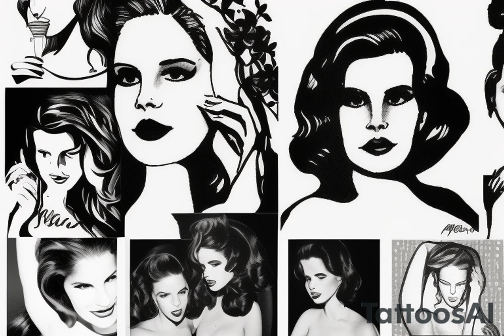 Lana del Rey tattoo idea