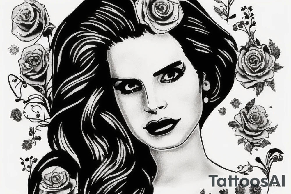 Lana del Rey tattoo idea