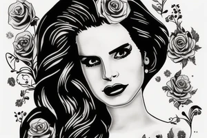 Lana del Rey tattoo idea