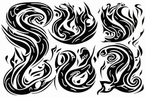 aries with fire tattoo idea