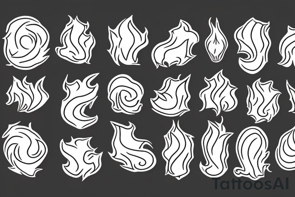 aries with fire tattoo idea