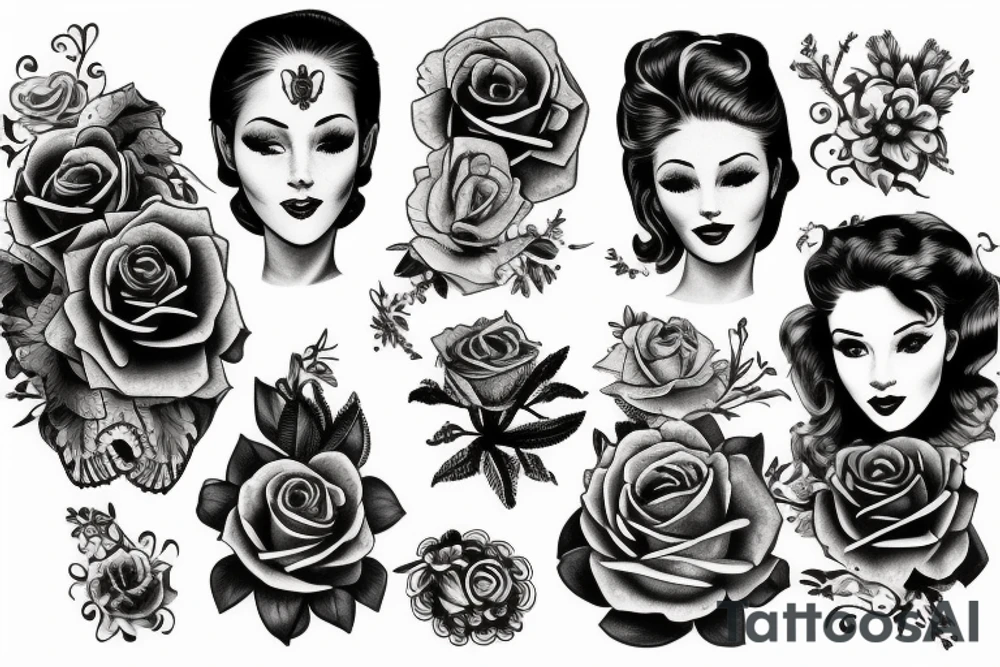 vintage tattoo idea