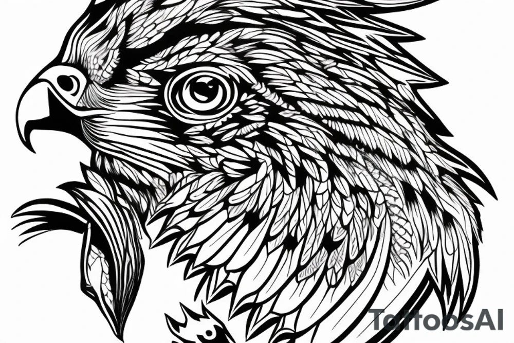 eagle in a cage with the door open tattoo idea
