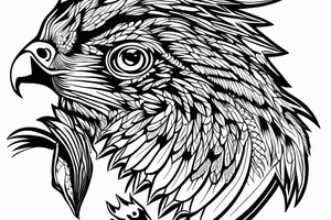 eagle in a cage with the door open tattoo idea