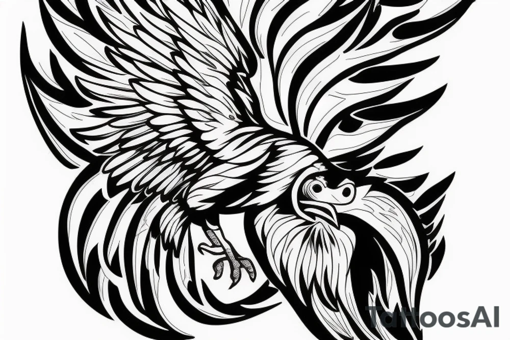 eagle in a cage tattoo idea