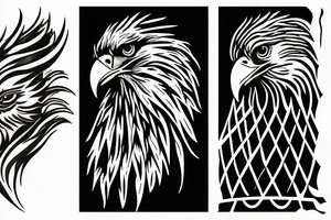 eagle in a cage tattoo idea