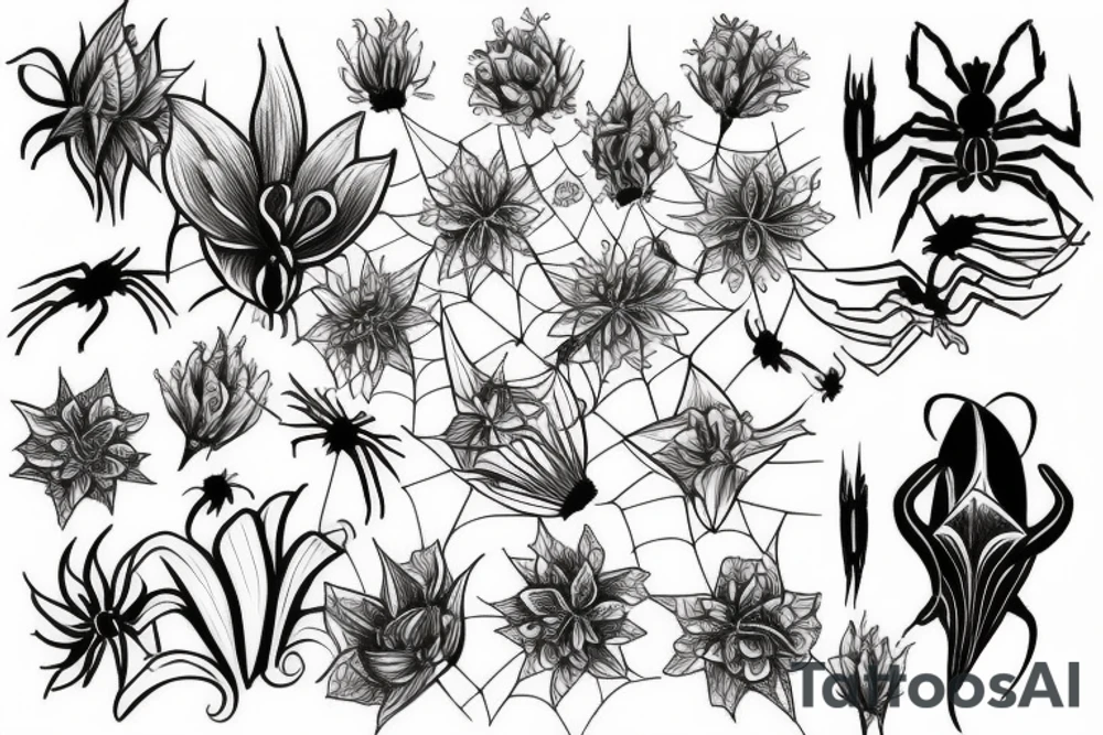 Spiderlily tattoo idea