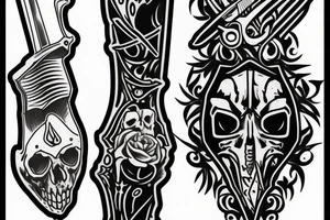 reaper's knife tattoo idea