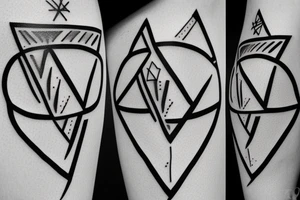 greek culture as a triangle tattoo idea