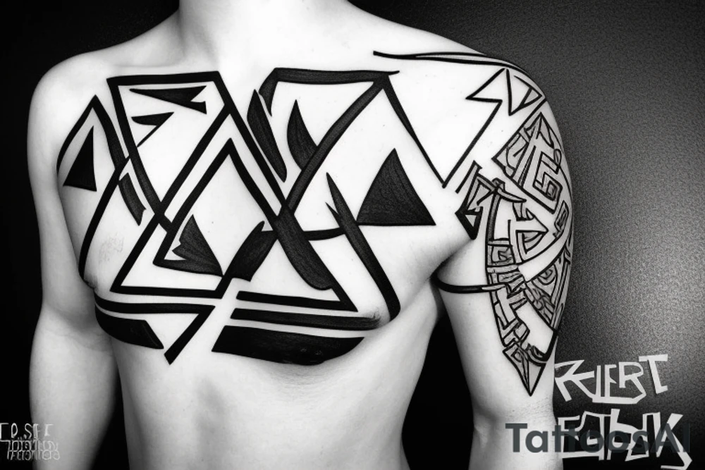 greek culture as a triangle tattoo idea