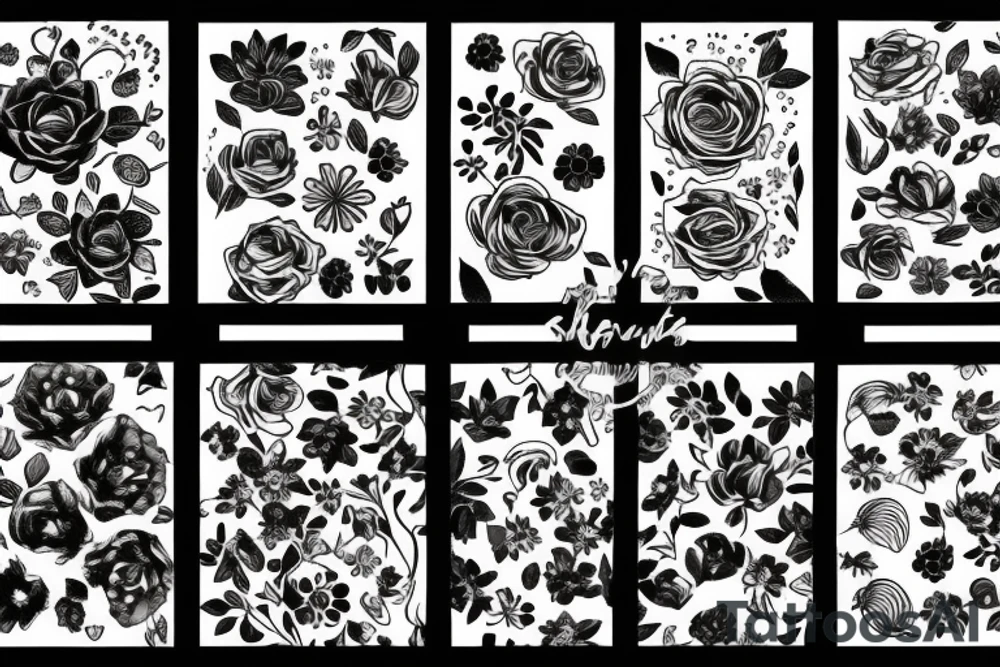self love, flower, universe tattoo idea