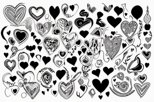 heart shaped with 02/09/2022 and Enoabasi Mattana tattoo idea