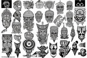 RA God with piramides tattoo idea
