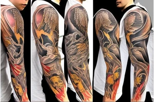 Angel war tattoo idea