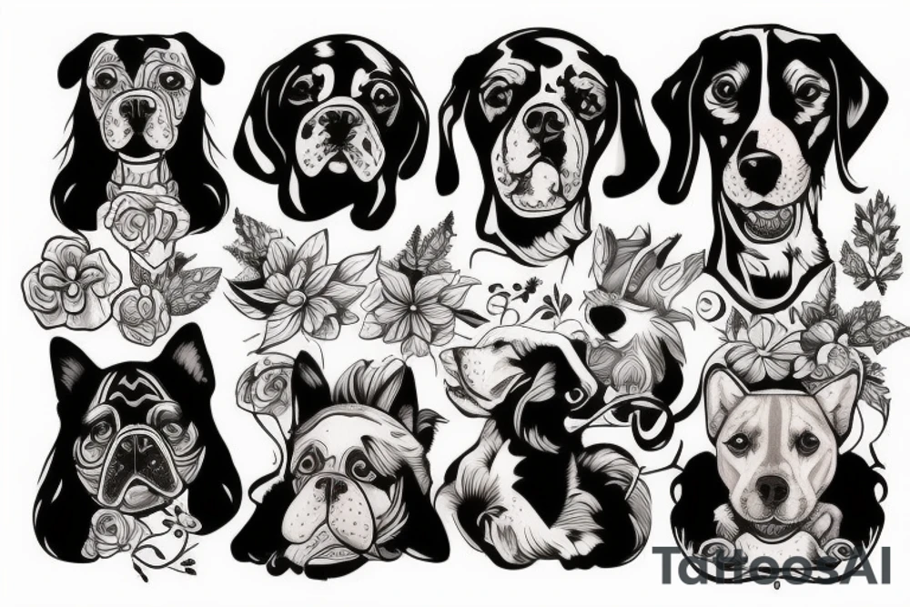 Dogs tattoo idea