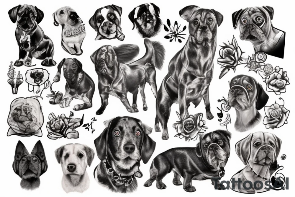 Dogs tattoo idea