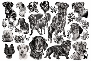 Dogs tattoo idea