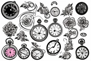 Melting pocketwatch tattoo idea