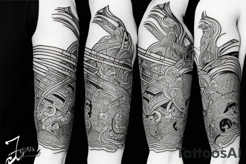 Fight samurai tattoo idea