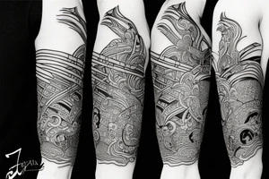 Fight samurai tattoo idea