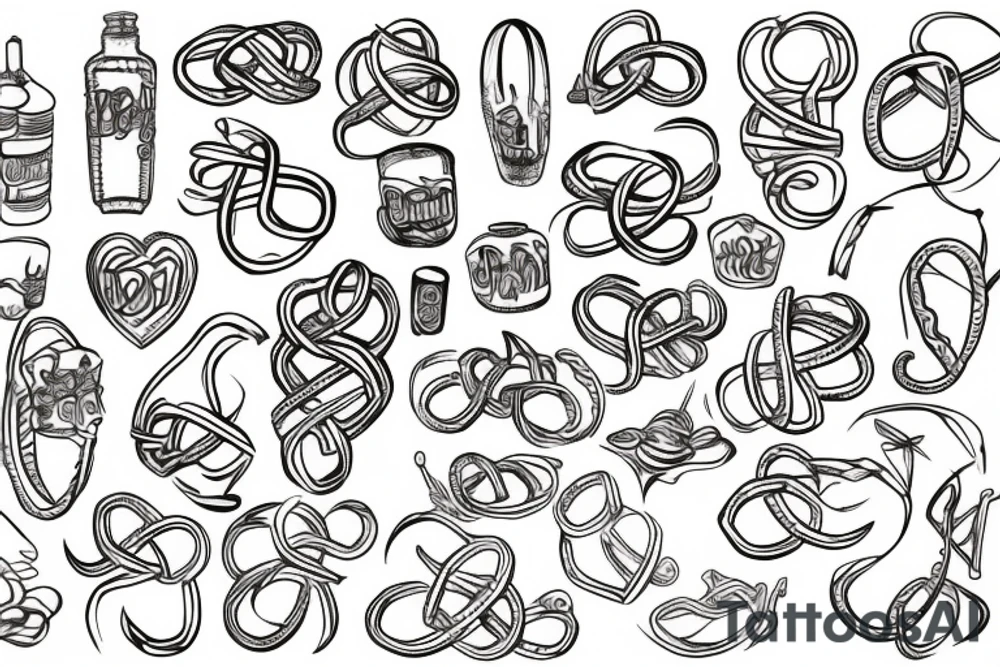 Pretzel tattoo idea