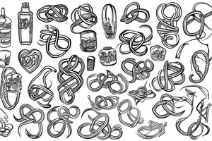 Pretzel tattoo idea