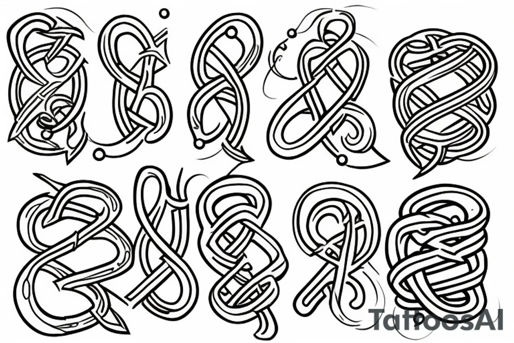 Pretzel cake tattoo idea