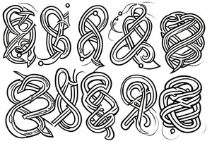 Pretzel cake tattoo idea