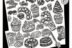 Pretzel cake tattoo idea