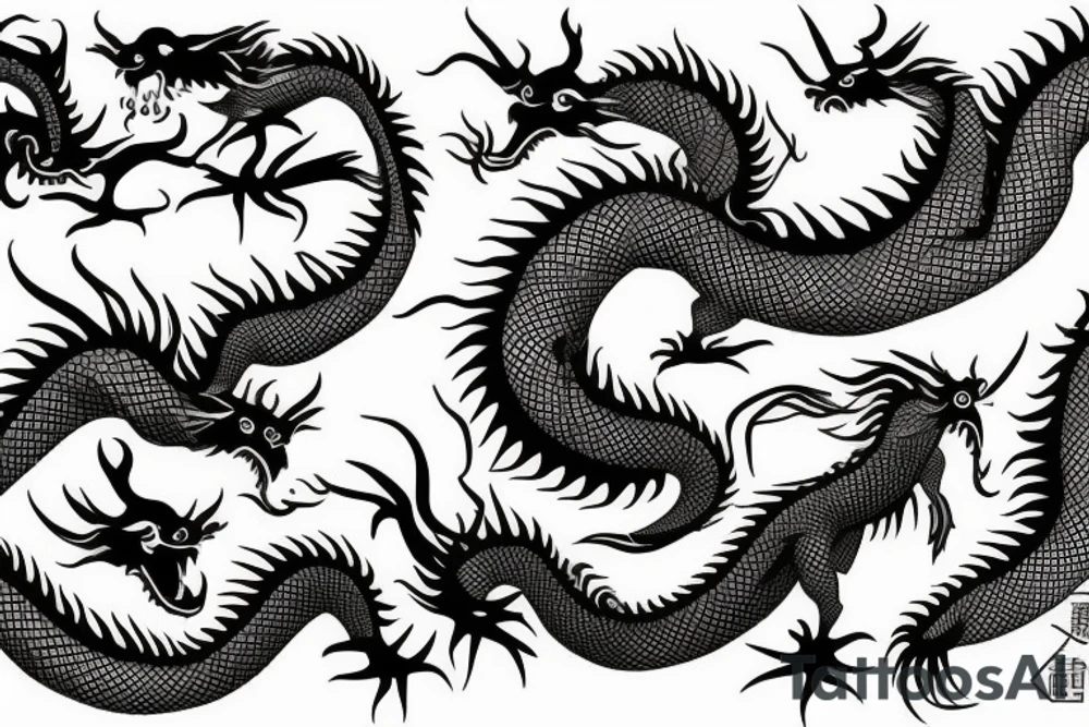 China dragon tattoo idea