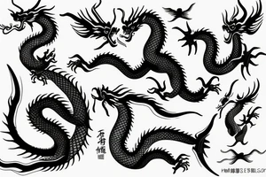 China dragon tattoo idea