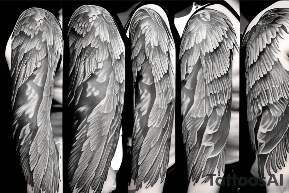falling angel tattoo idea