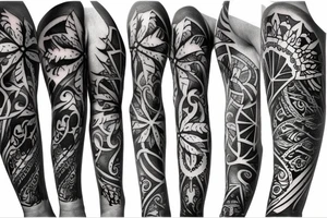 snowflakes falling, arm tattoo tattoo idea