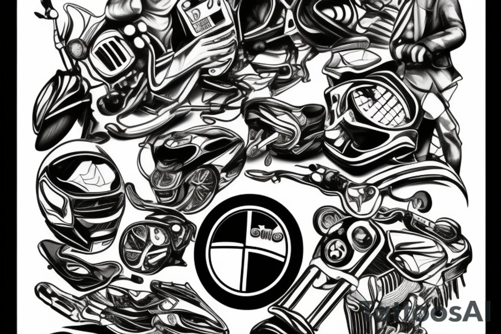 BMW Crash tattoo idea