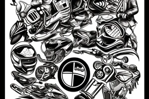 BMW Crash tattoo idea