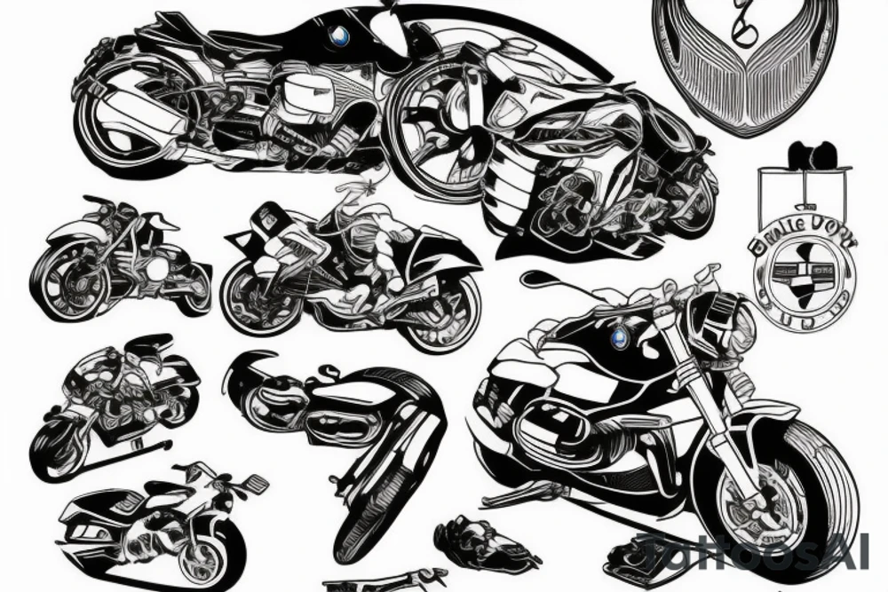 BMW Crash tattoo idea