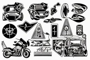 Crash on the Highway tattoo idea