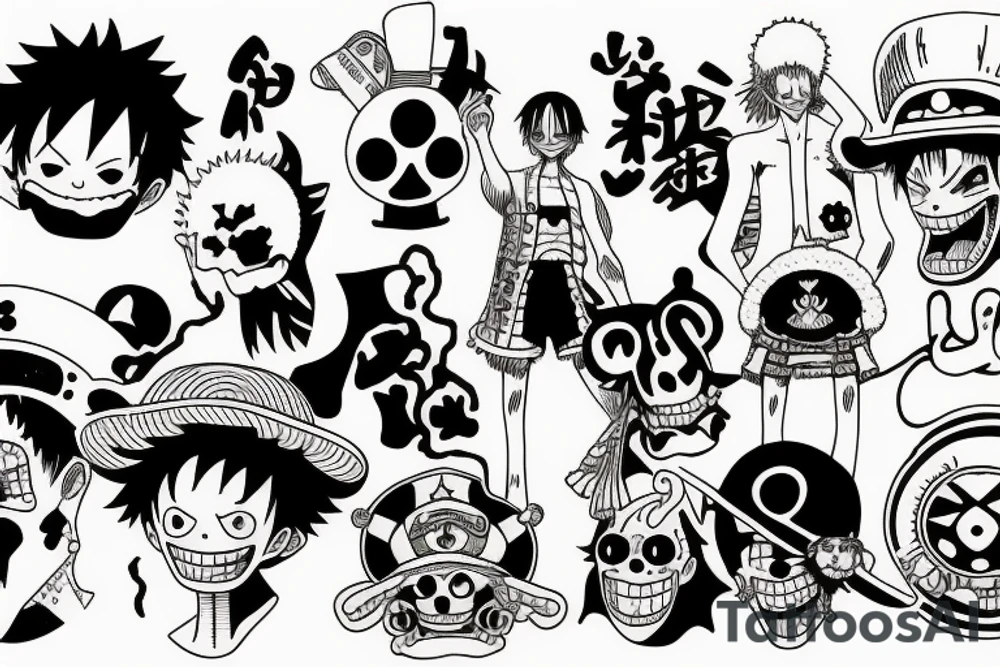 Something from anime one piece tattoo idea