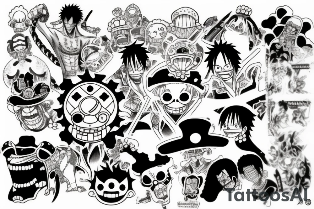 Something from anime one piece tattoo idea