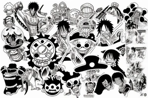 Something from anime one piece tattoo idea