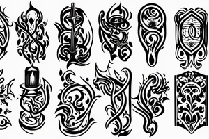 medieval candle tattoo idea