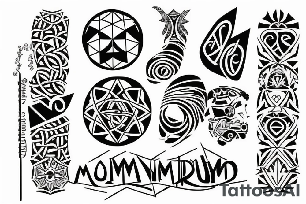 Mom Dad K K Pari tattoo idea