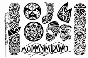 Mom Dad K K Pari tattoo idea