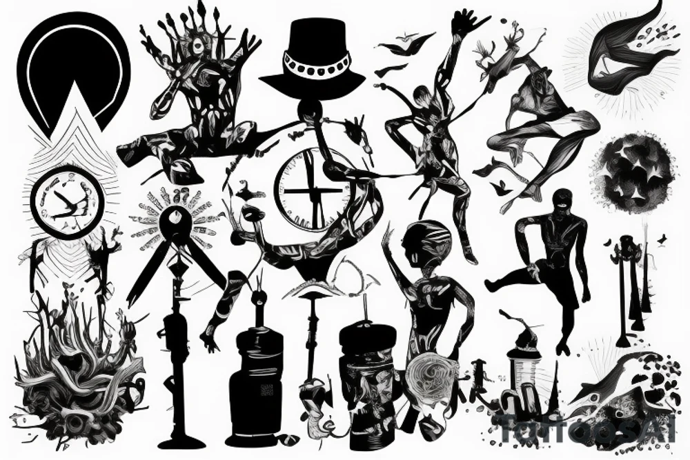 A lone soldier in the dawn of day tattoo idea